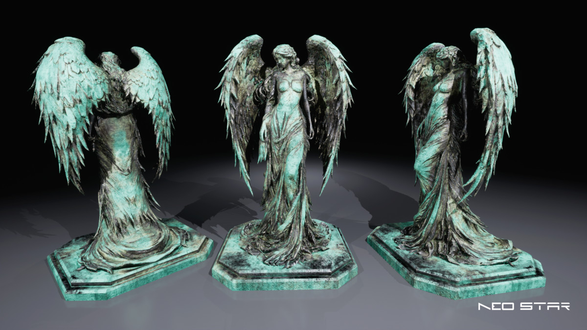 Angel Statues Pack