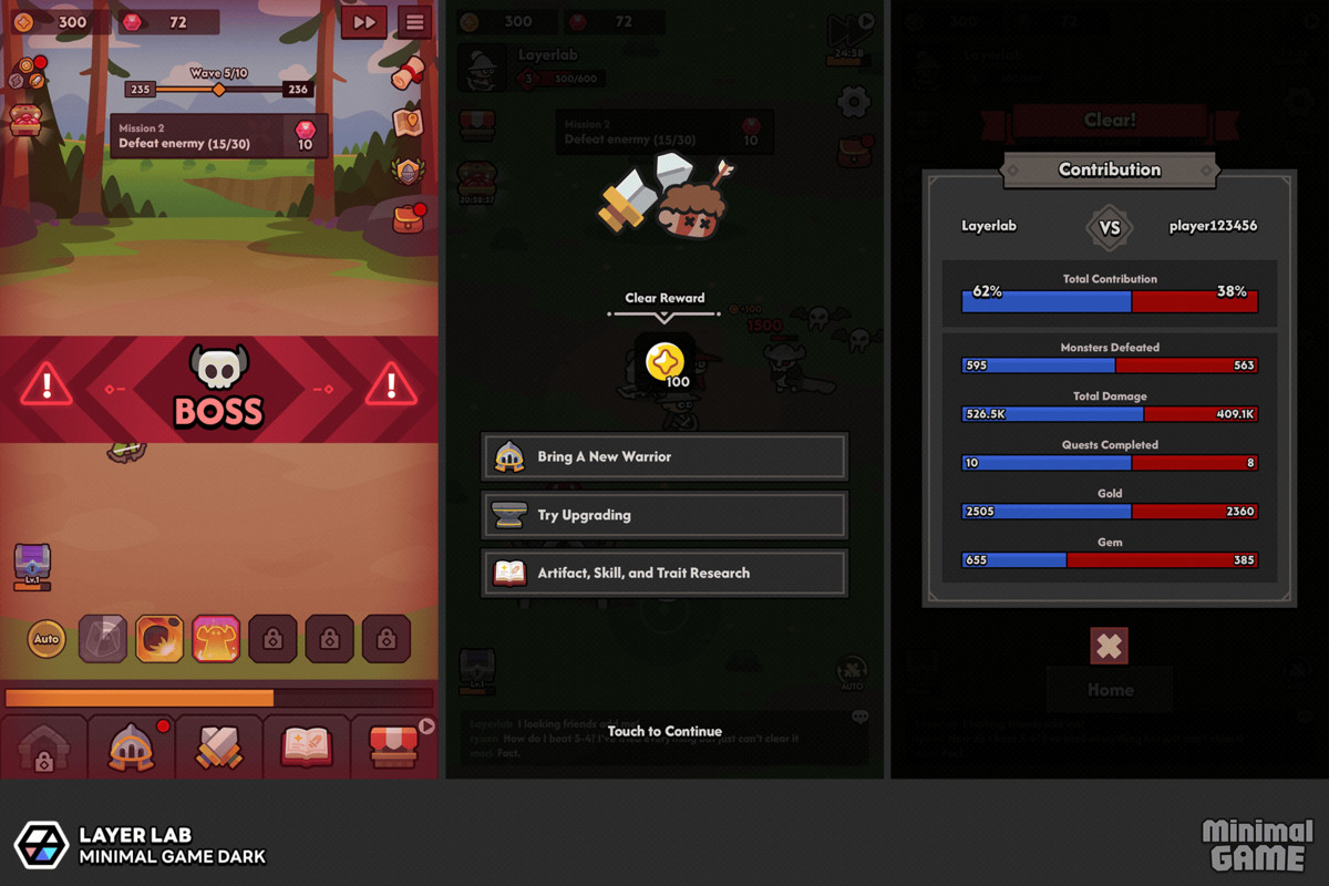 GUI Pro - Minimal Game Dark