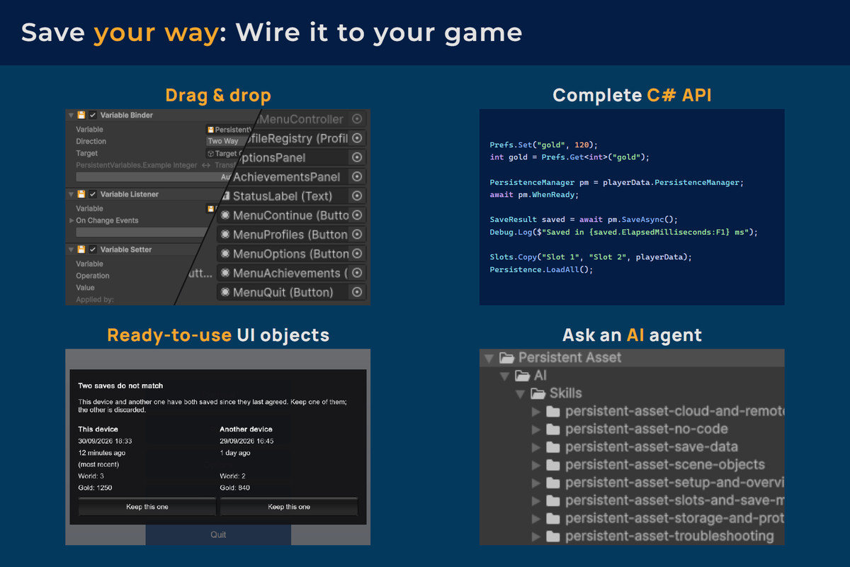 Unity Hidden Object Persistent Asset: Inspector-Driven Save Framework