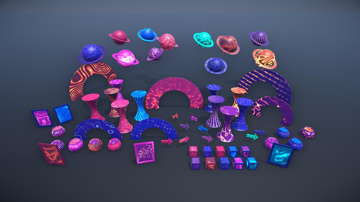 Animated Abstract Shader & Props
