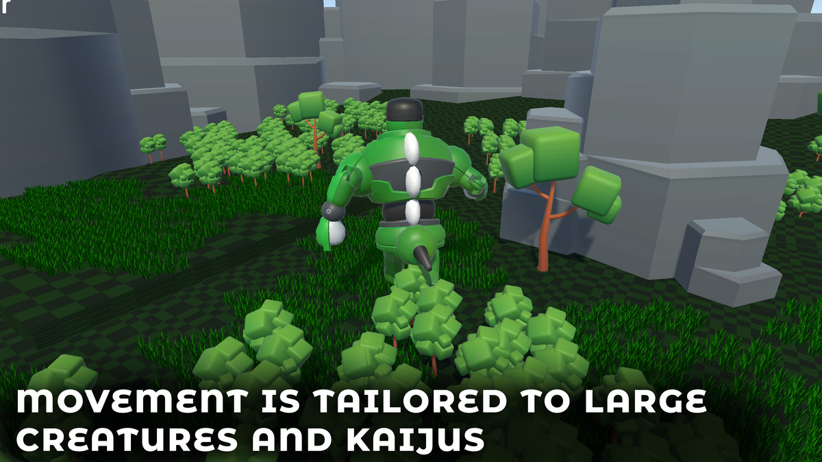 Large Scale Character Controller | Kaiju,Titan and Boss Movement System