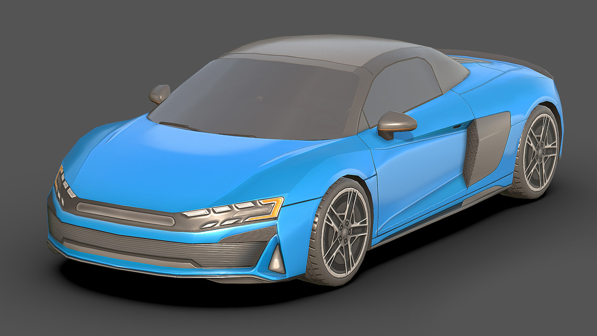 Sedan Low Poly Car 1