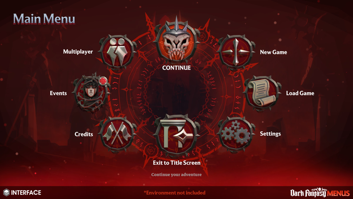 Dark Fantasy Menus - Synty INTERFACE - GUI, image 9
