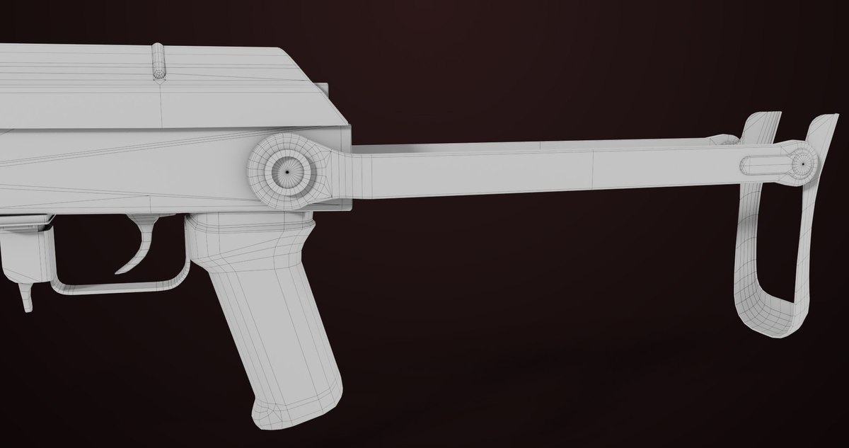 AKMS Light Machine Gun 10 Metal URP HDRP Textures