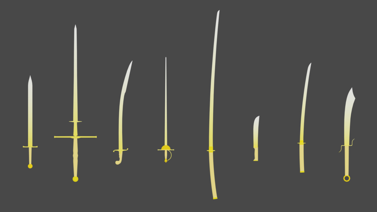 BIG Stylized Sword Low-Poly pack (Mobile Ready)