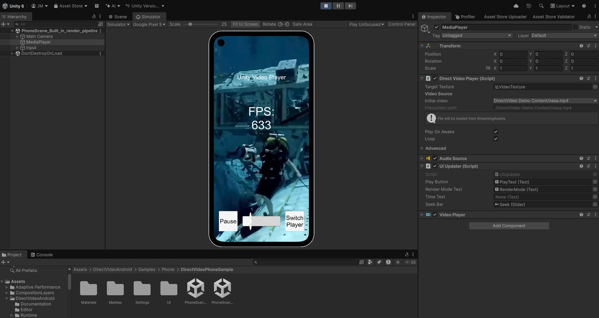 Direct Video for Android™