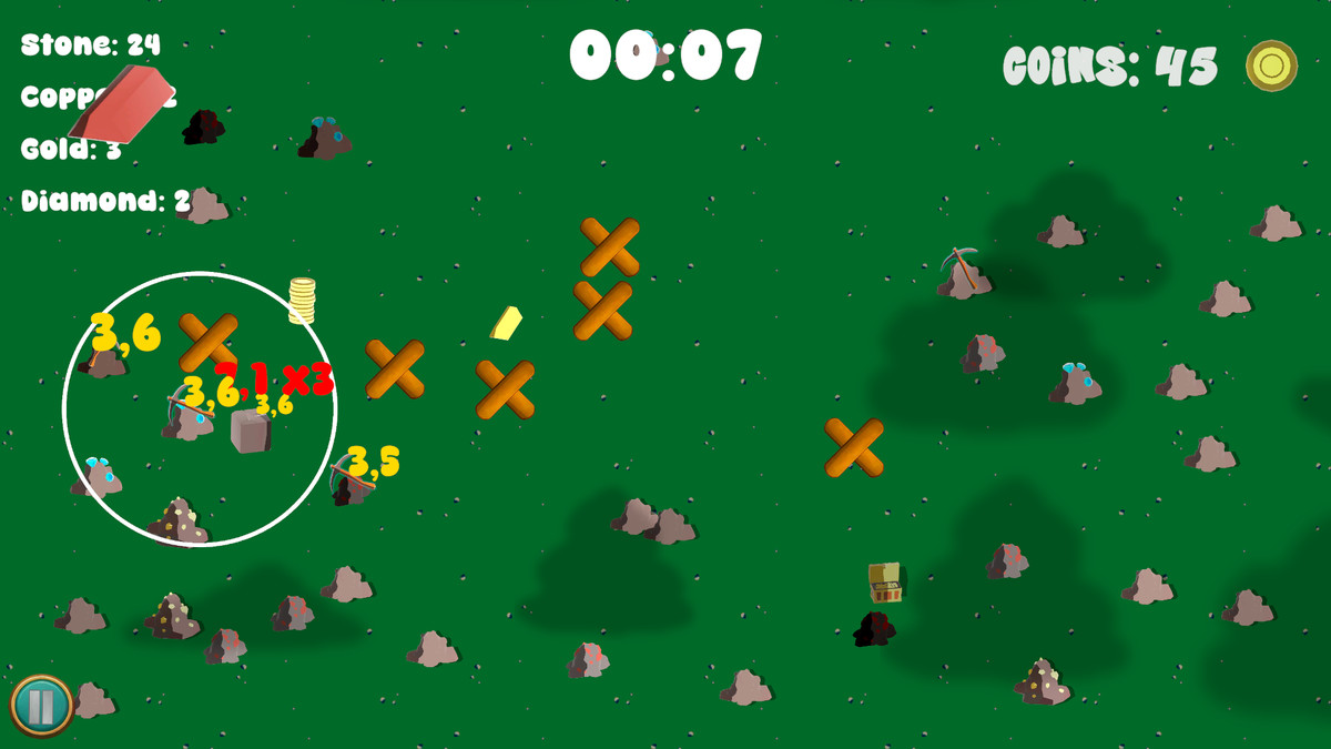 Incremental Node Mining 2D Template Full Game Example