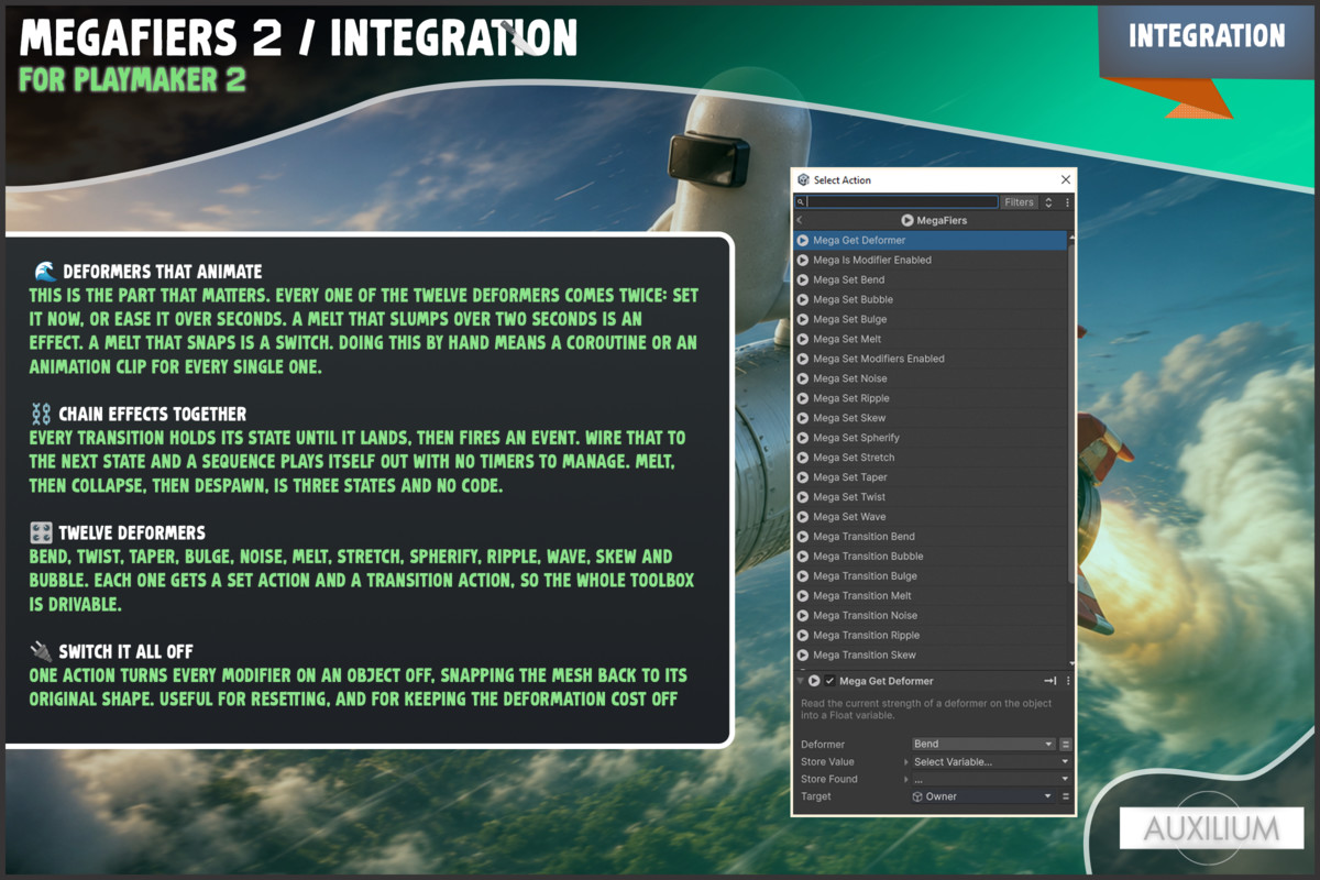 MegaFiers Integration for PlayMaker 2