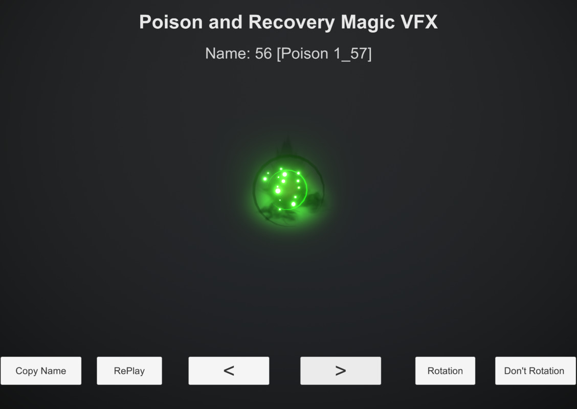 Poison and Recovery Magic VFX