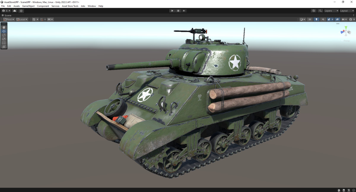 Tank Rigged Sherman M4A2