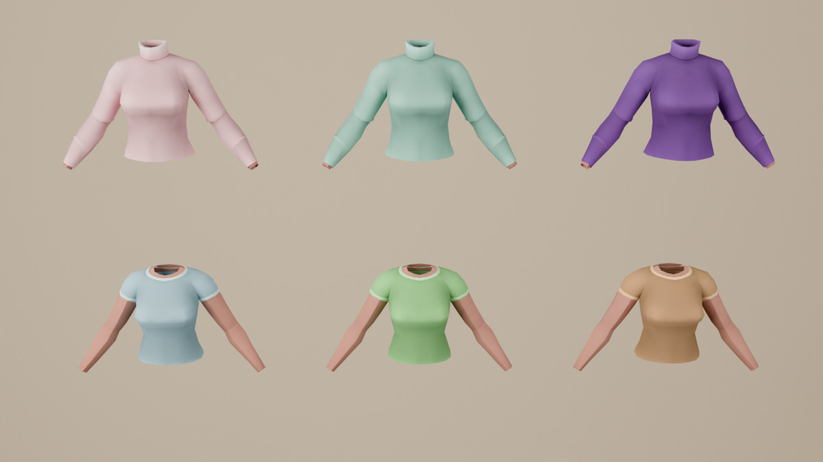 Modular Female Character Creator
