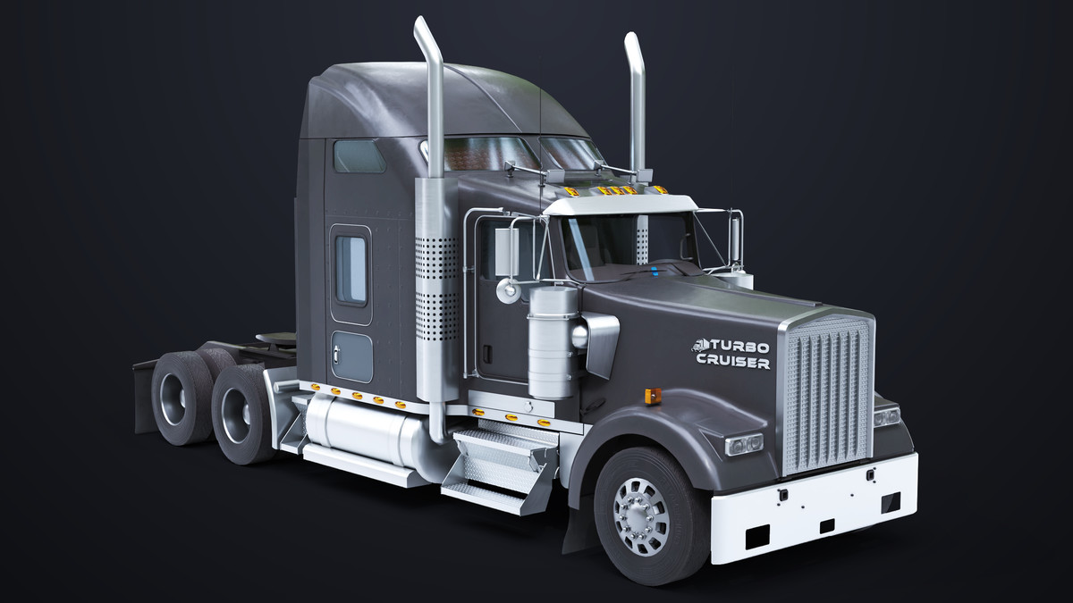 Truck Chassis 02 Generic Black URP HDRP Textures
