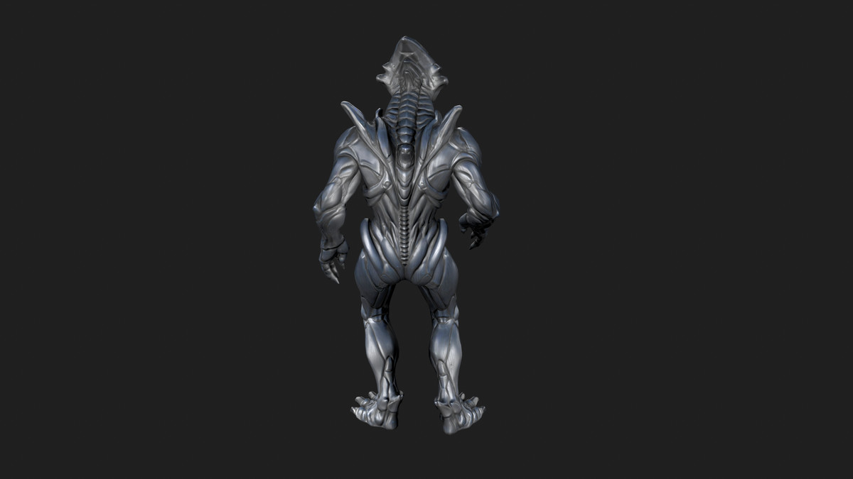 Alien Spitter – Sci-Fi Ranged Enemy (Rigged Game Ready Character)