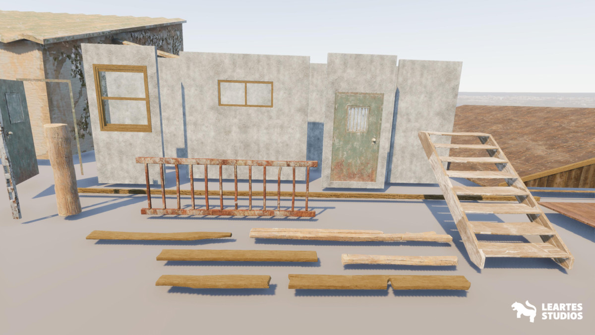 Post Apocalyptic Desert Environment ( Post Desert Apocalyptic Wild Desert 3D )