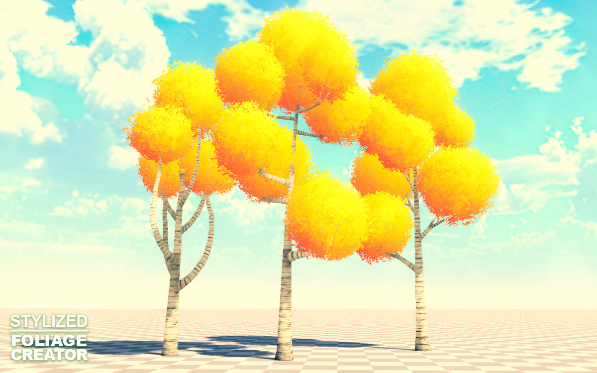 Stylized Foliage Bush & Clouds Creator