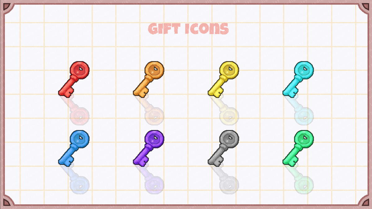Pixel Inventory & Diary UI — Cute Modern Item Icons