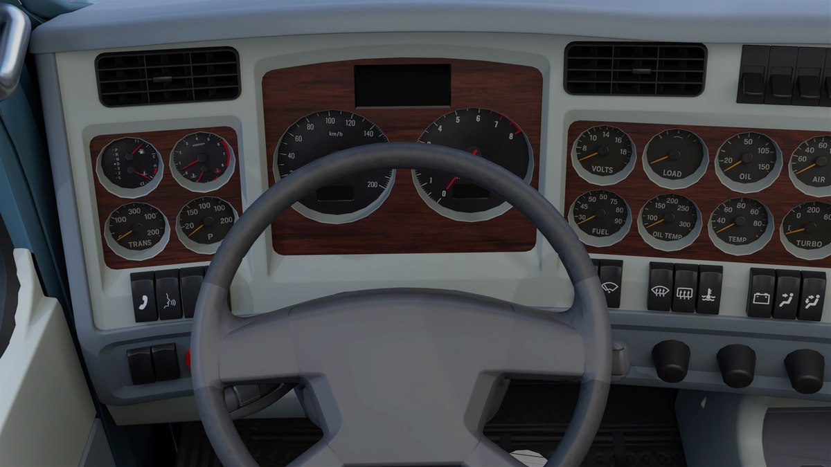 Heavy Truck Chassis 07 Cyan and Grey URP HDRP Textures