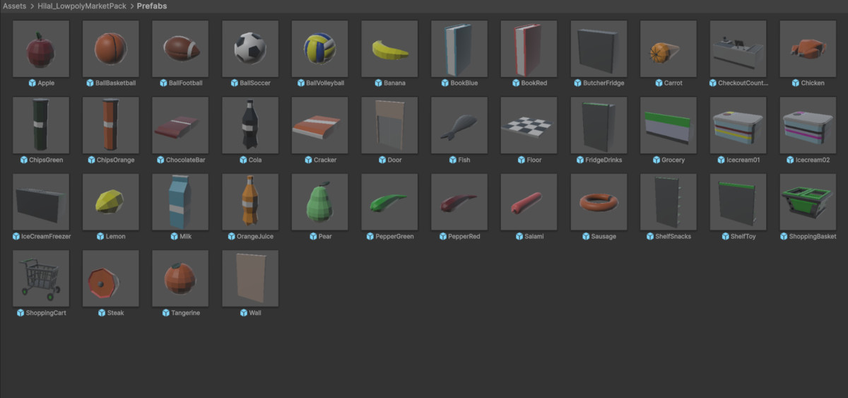 Low Poly Supermarket