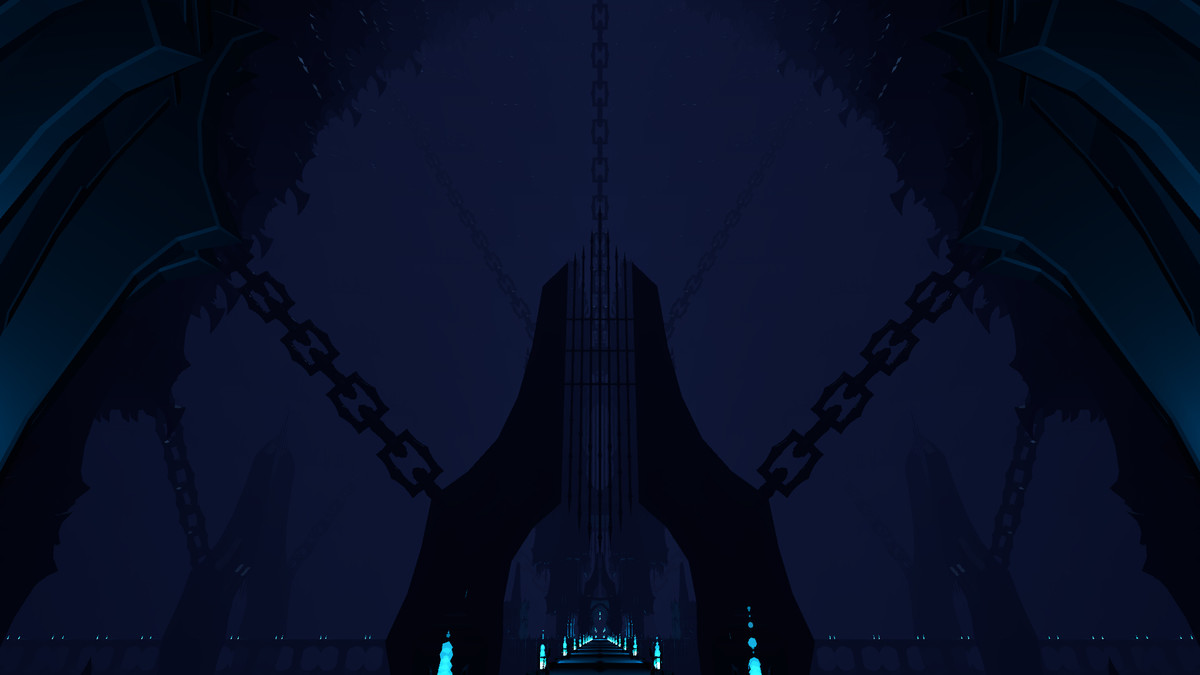 Low Poly Style Obsidian Citadel
