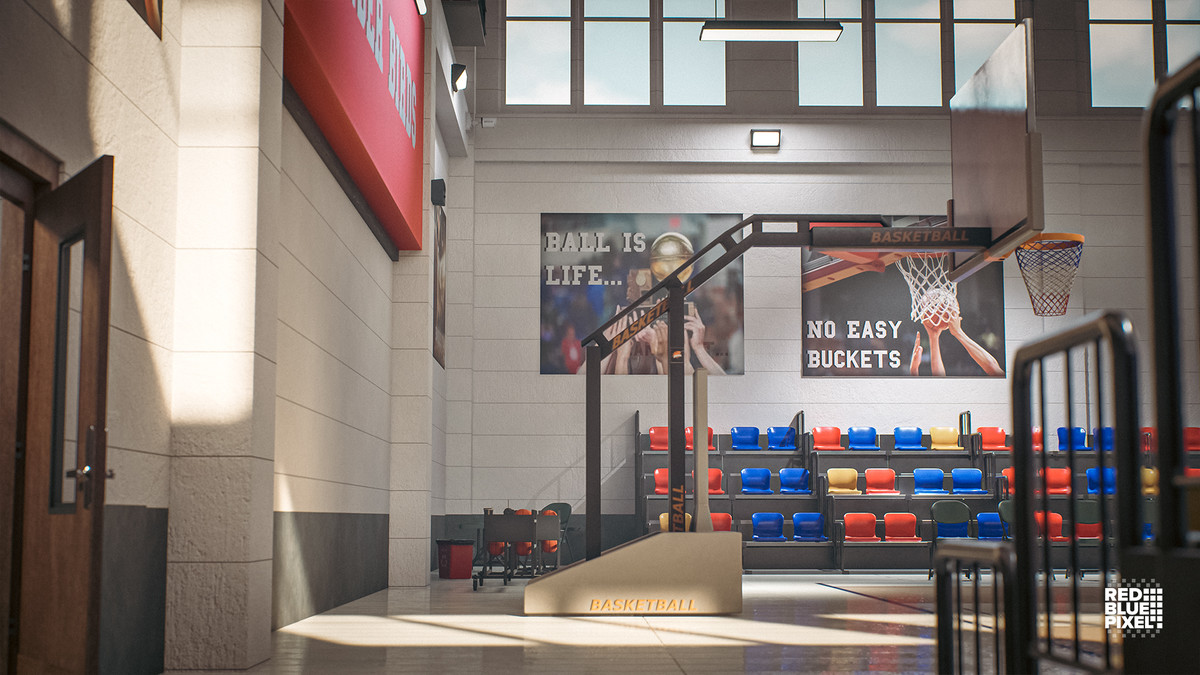 Indoor Basketball Arena