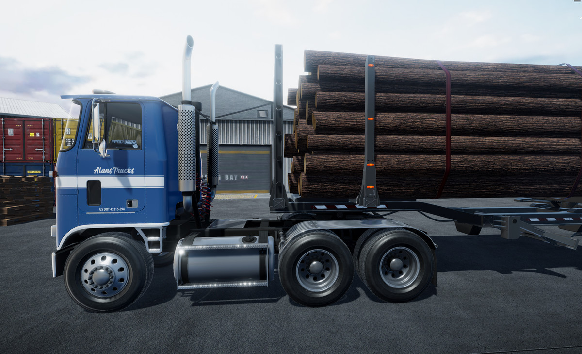 Cabover log truck