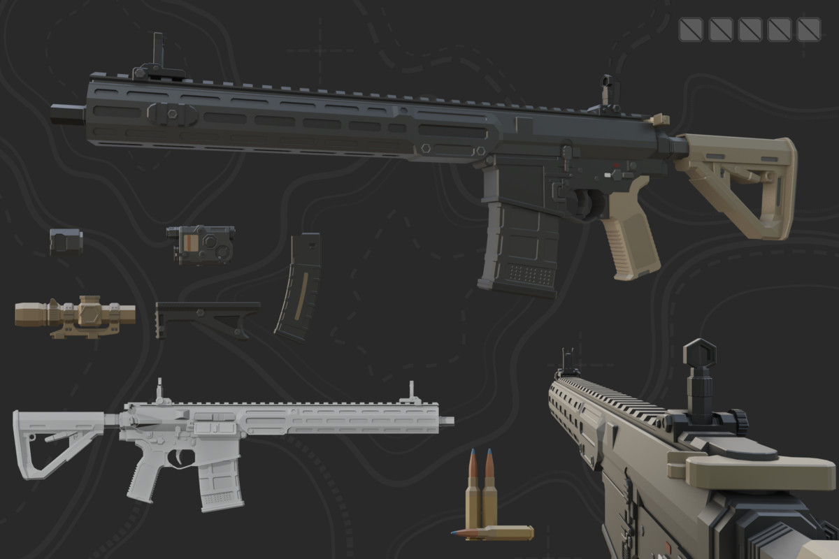 Low Poly Weapon Bundle Pack V