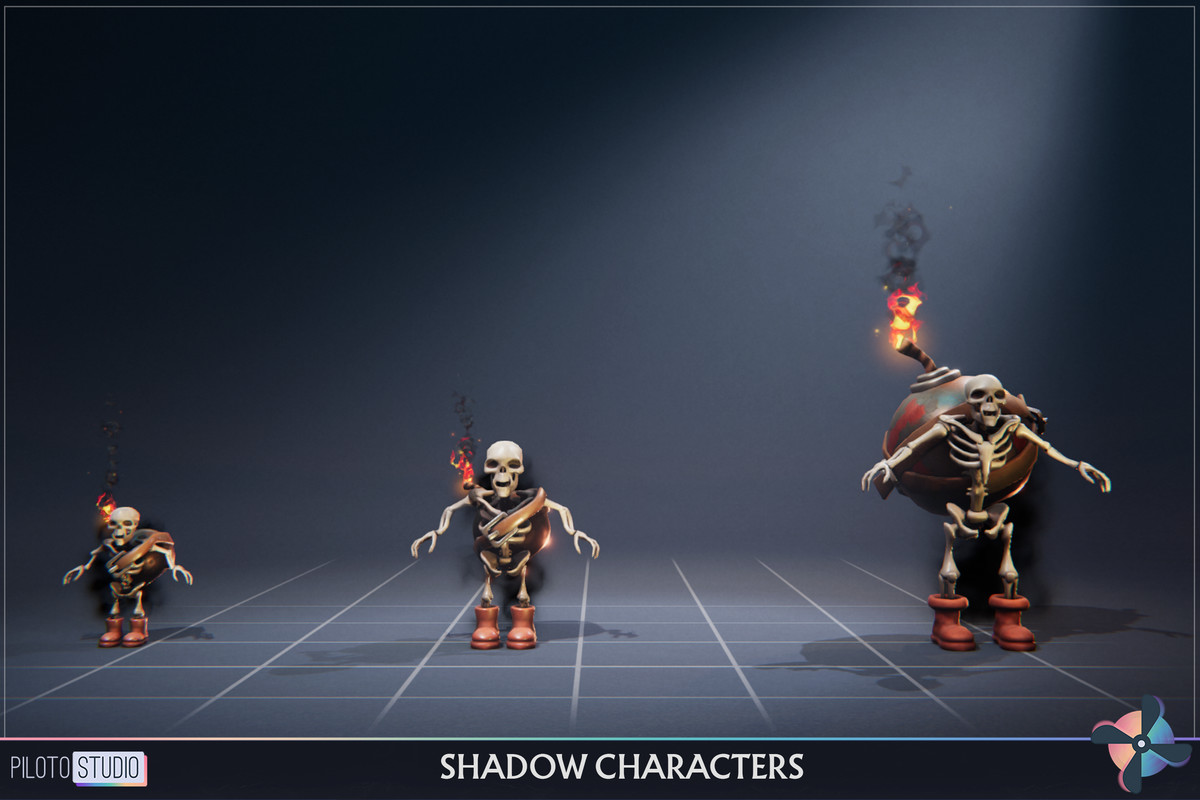 Shadow Ultimate MegaPack- 12 Families + Boss - 39 Characters + Animations
