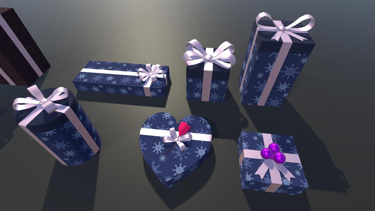 Gift Boxes with Magical Shader (Burn & Reveal)