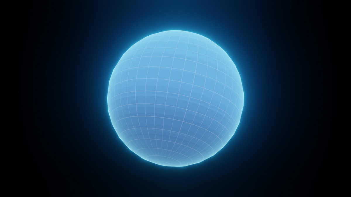 Holographic Solar System Sci-Fi 3D Model