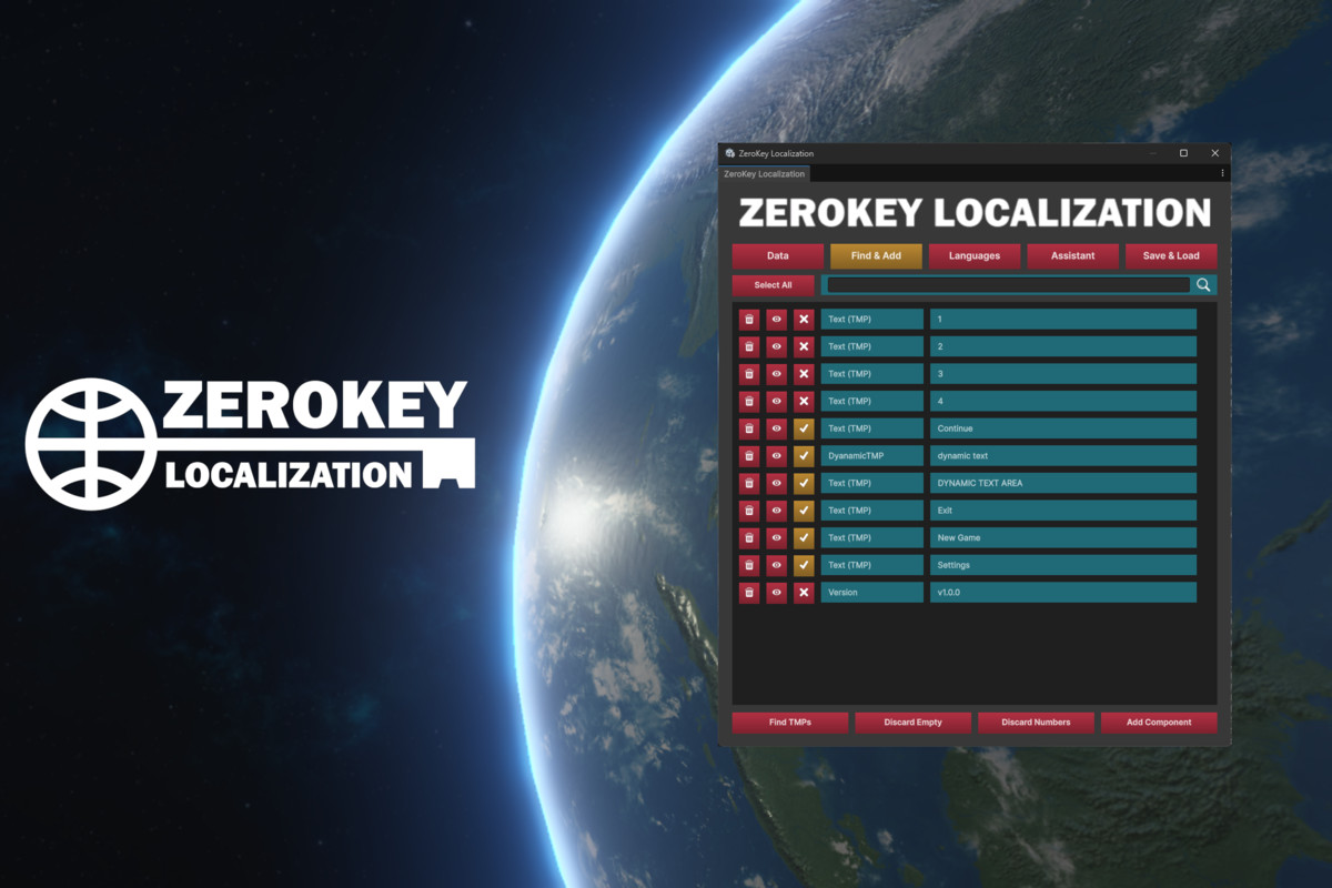 ZeroKey Localization