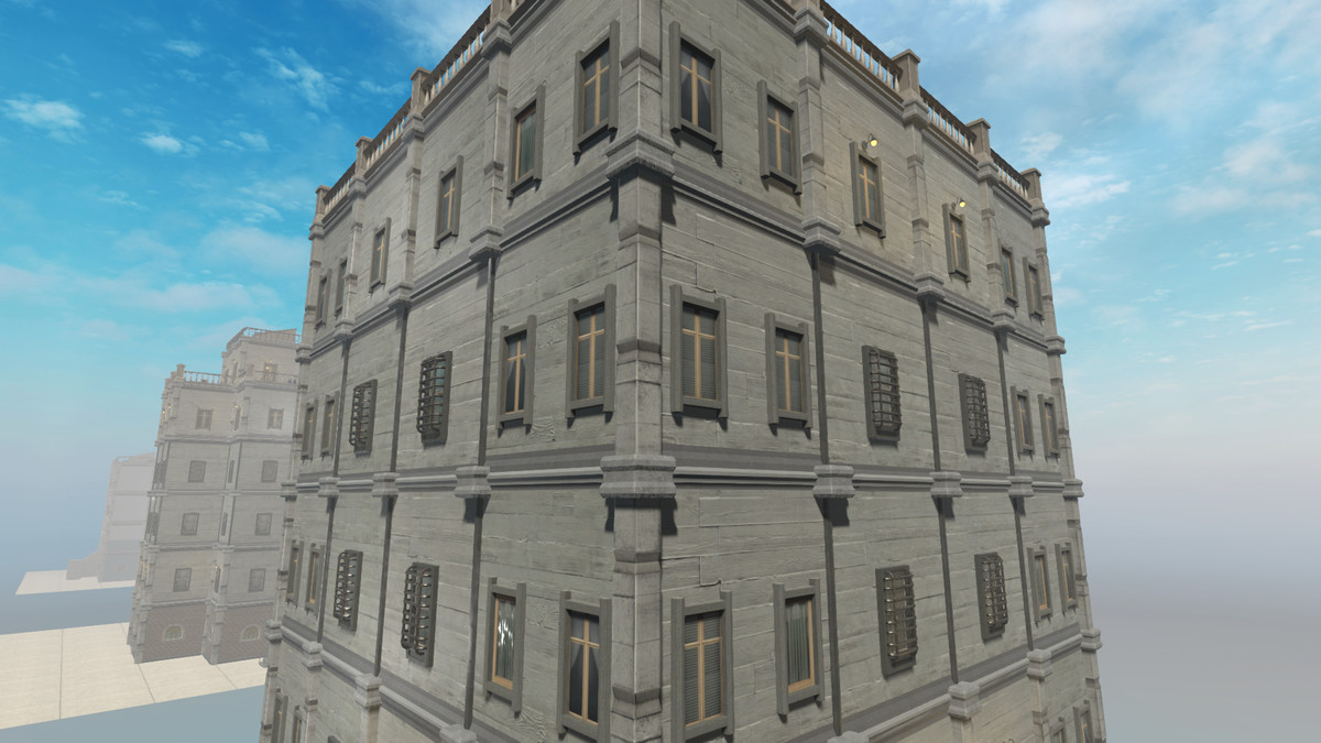 Realistic Modern Modular Building 1 Asset Package