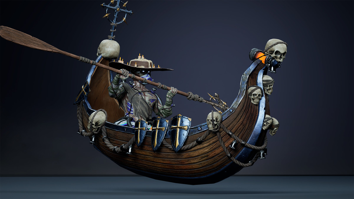Fantasy Cyborg Boatman