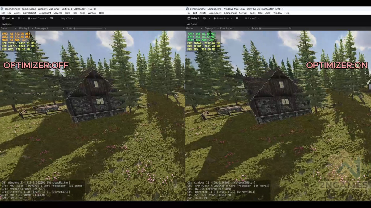 2NGAMES GPU INSTANCER / FPS OPTİMİZER