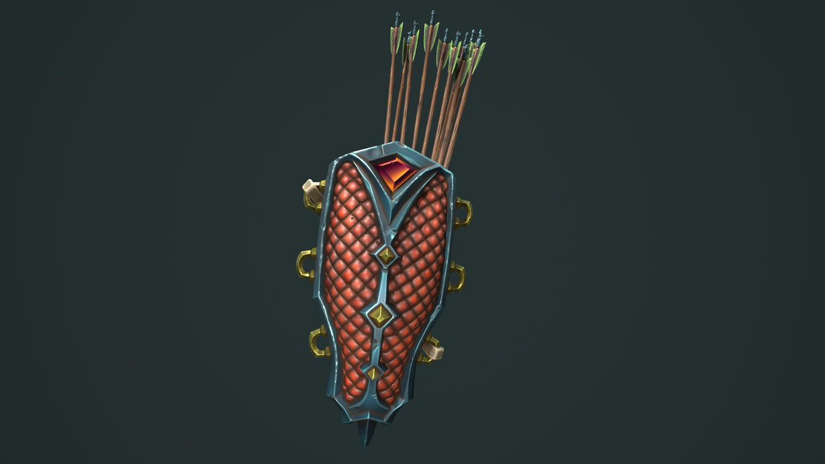 Knight Bow Quiver Arrow