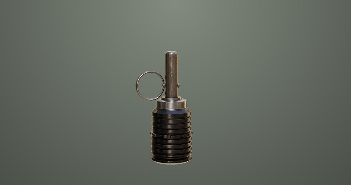 5 Fragmentation Grenades Single Mat URP HDRP Textures