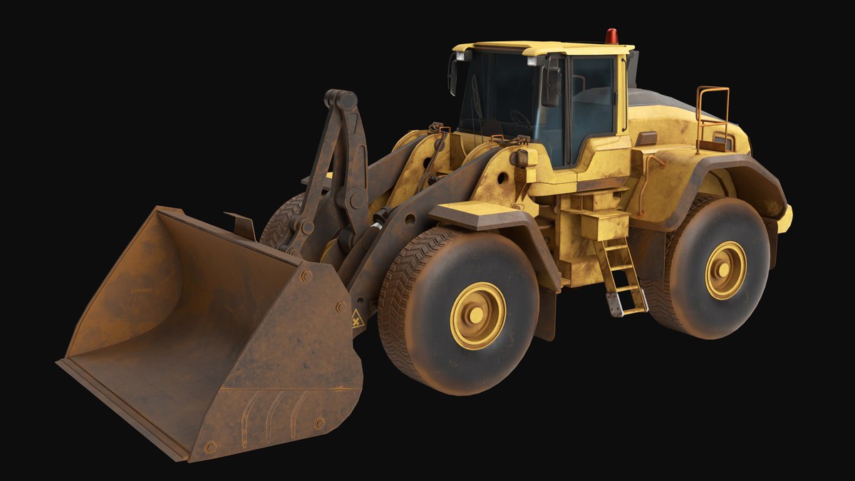 Dirty Mining Truck 02 URP HDRP Textures