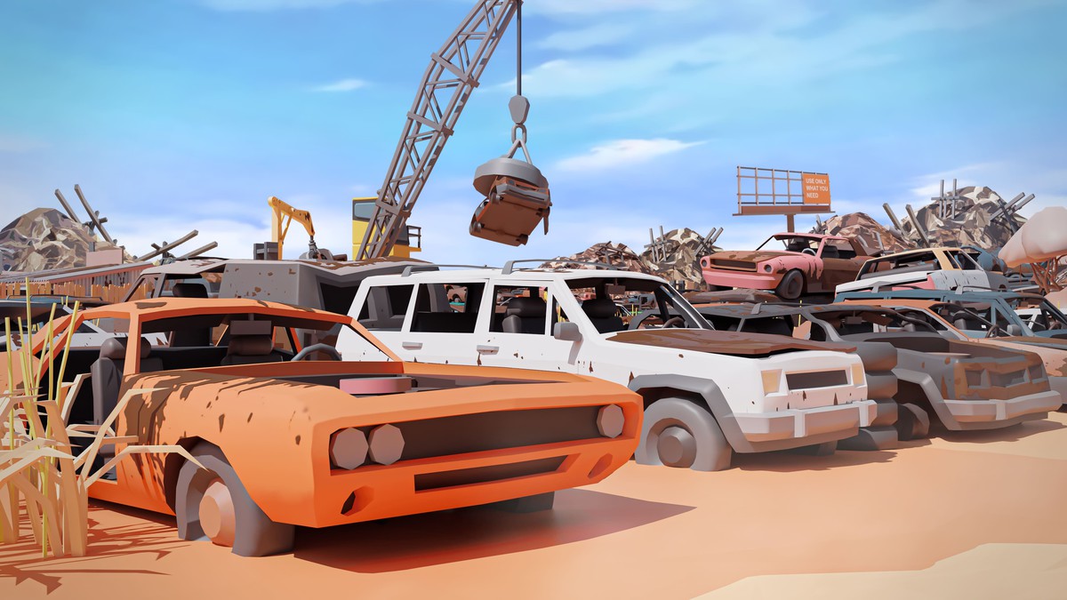 Junkyard - Low Poly 3D Models Pack