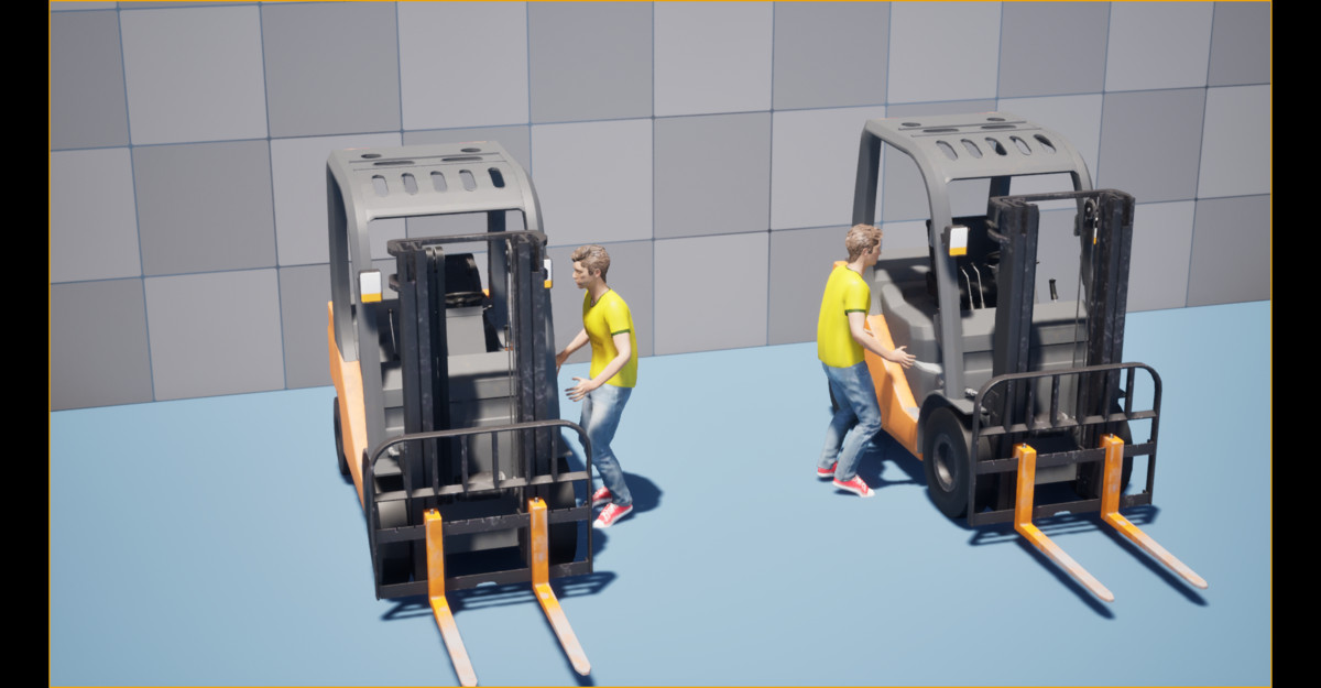 Forklift Operator Animation