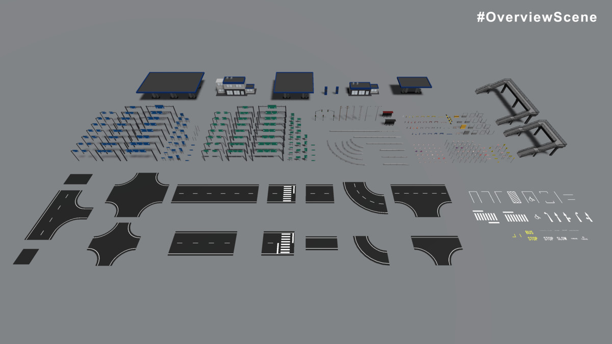 Low Poly Urban Traffic Pack