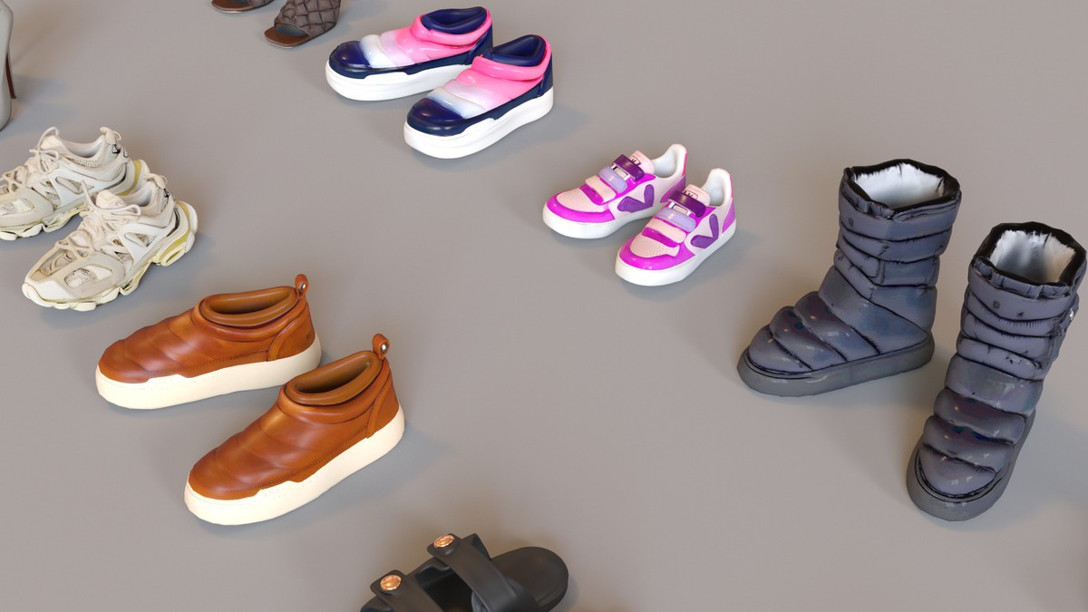 Ultimate Shoe Pack (72 Footwear Low-poly 3D models)