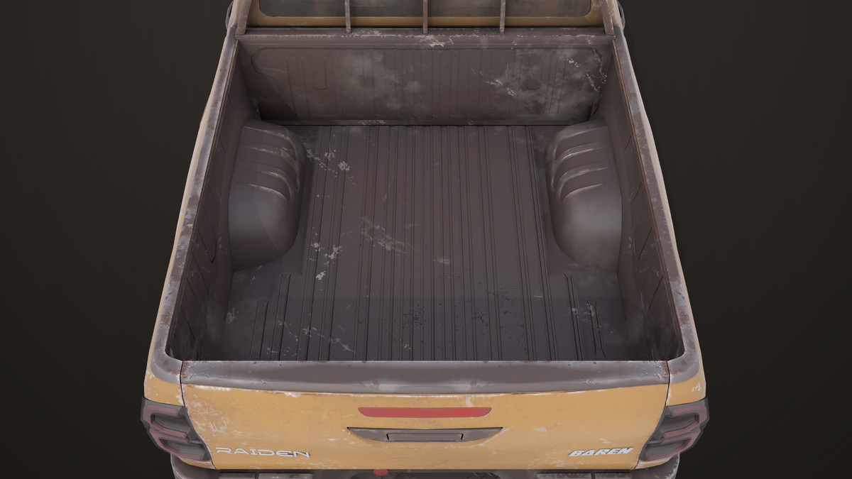 Pickup Truck 04 Brown Dusty URP HDRP Textures