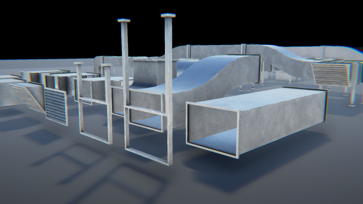Modular Industrial Air Duct System