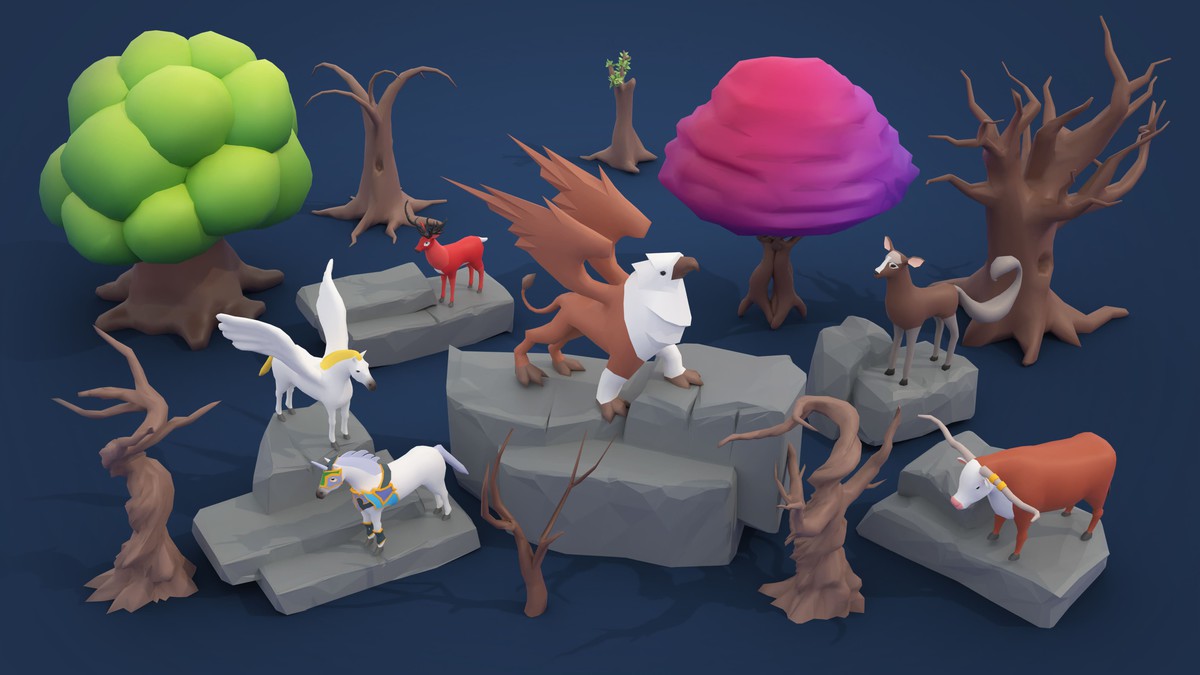 Fantasy - Low Poly 3D Models Pack