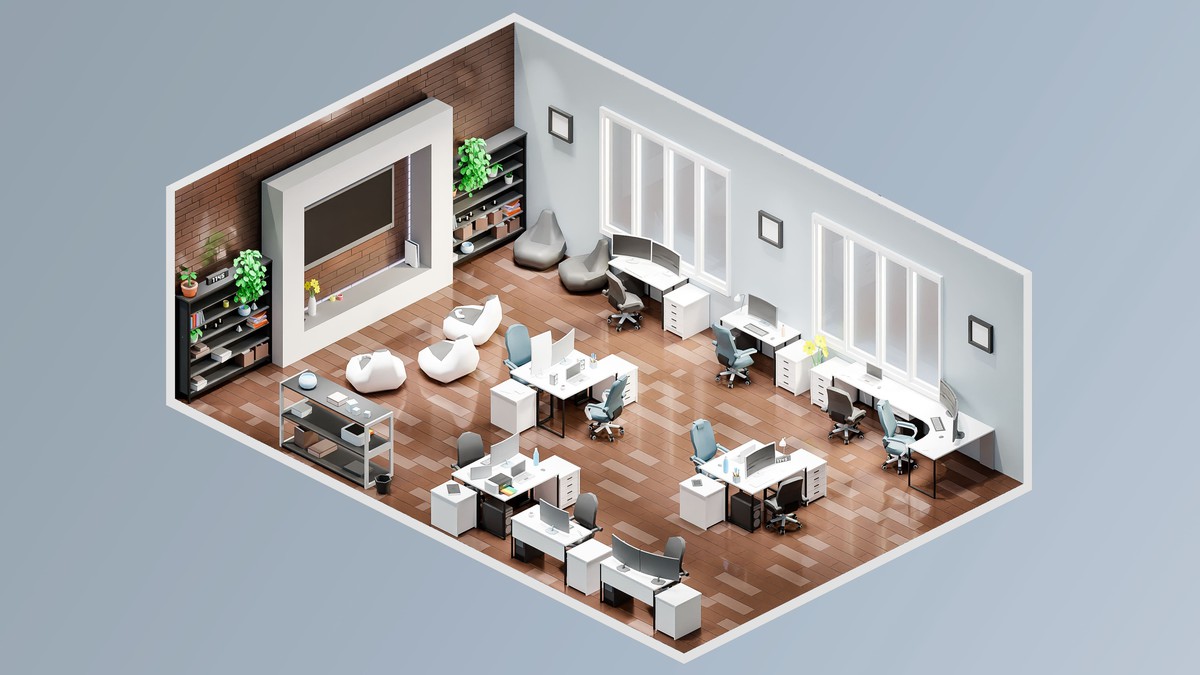 Office - Low Poly 3D Models Pack