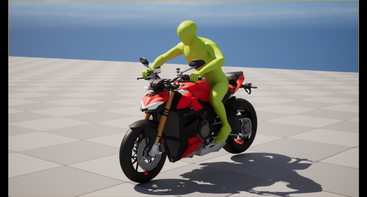 Bike Ride & Shoot Animation