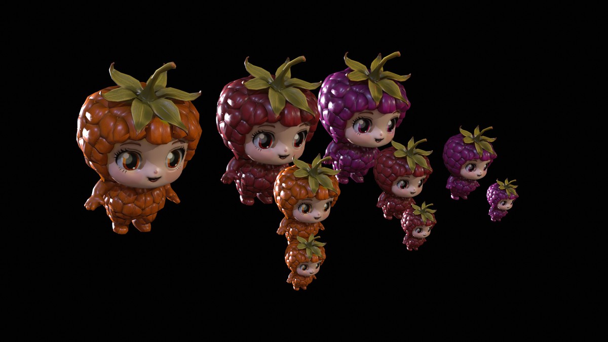 Chibi Fruit Rasberry