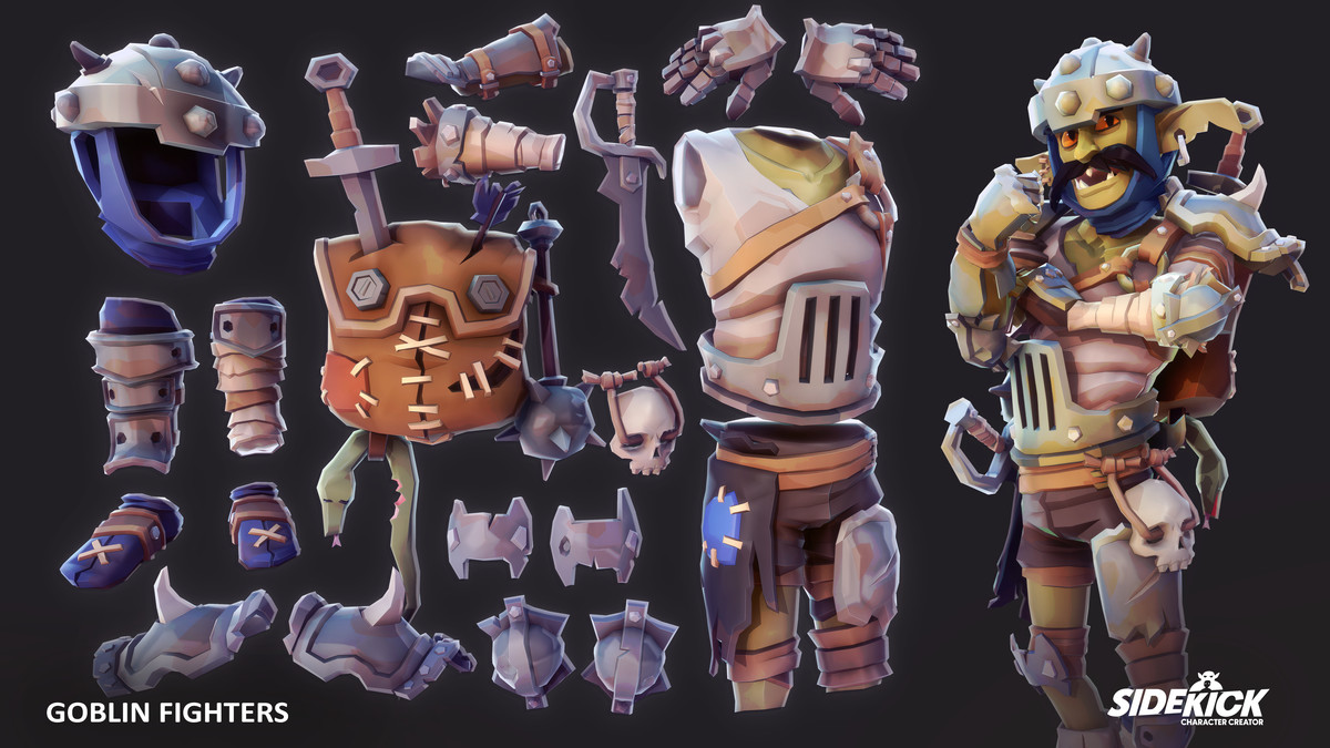 Goblin Fighters – Sidekick Modular Characters by Synty