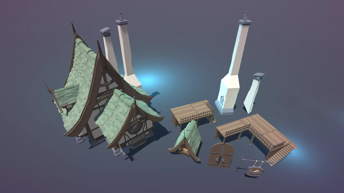 STYLIZED Low Poly Fantasy Bundle Vol. 2