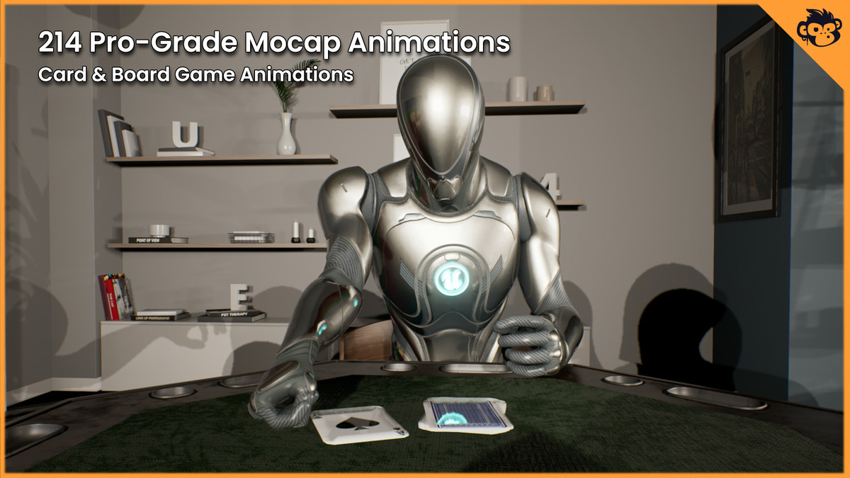 Playing Board Games and Cards Animation Pack