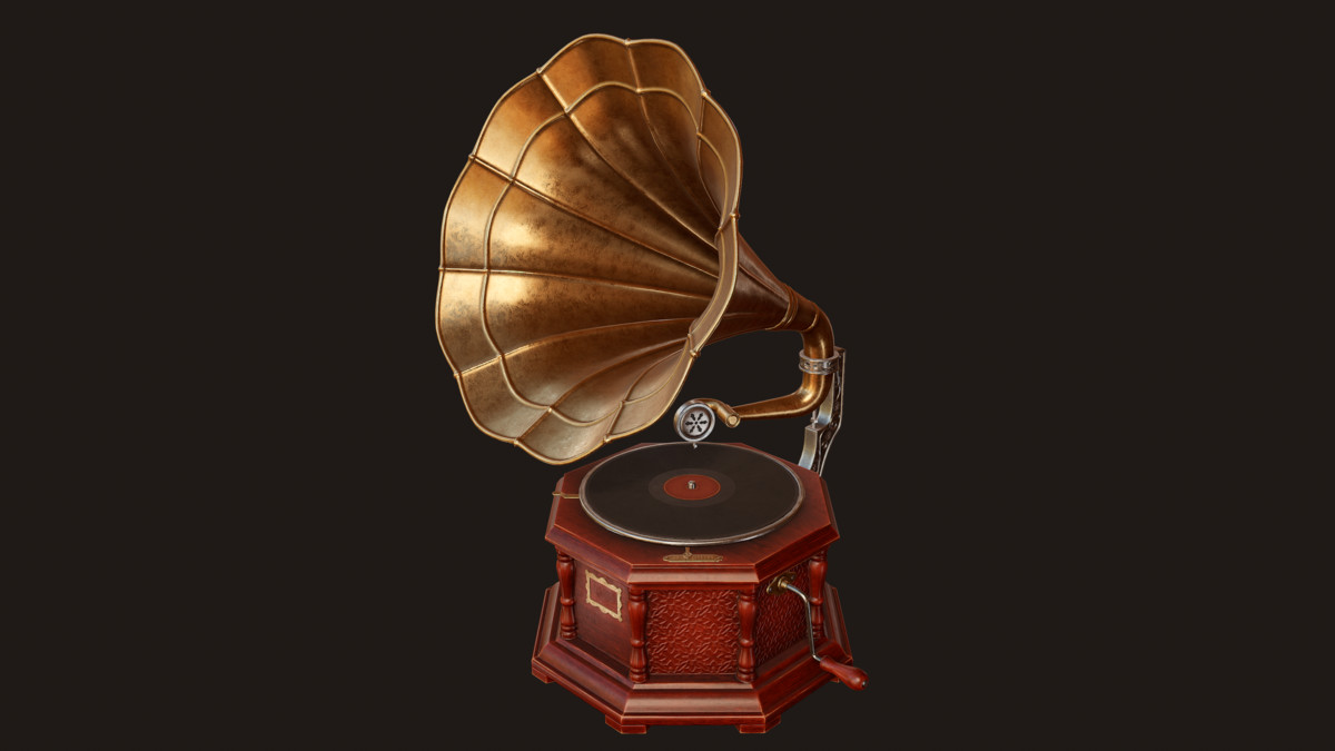 Vintage Gramophone (Animated)